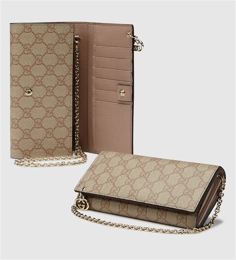 gucci chain wallet womens|Gucci wallet women price.